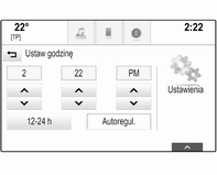 46 Podstawowa obsługa Wybrać przycisk ekranowy Autoregul. na dole ekranu. Włączyć Wł. - RDS lub Wył. - ręcznie. Jeśli jest wybrana opcja Wył.