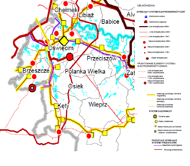 Obiekty na terenach niebjęte systemem grzewczym grzewane są w parciu indywidualny spsób grzewania.