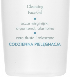 OCZYSZCZAJĄCY ŻEL DO MYCIA TWARZY 150ML Oczyszczający żel do mycia twarzy przeznaczony jest do codziennej pielęgnacji cery tłustej i mieszanej po 25 rokużycia.