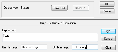 ZTMAiPC Laboratorium Systemów SCADA 2. Wybrać połączenie typu Touch Pushbuttons»Discrete Value (wejście dyskretne z grupy przyciski).