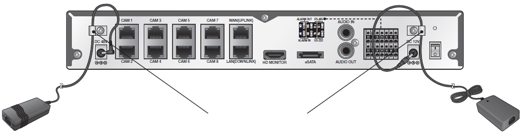 INSTALACJA Podłączanie do urządzenia zewnętrznego Podłączanie do monitora Produkt ten obsługuje jedynie modele monitorów posiadające wejście HDMI 1080p 60Hz lub DVI.