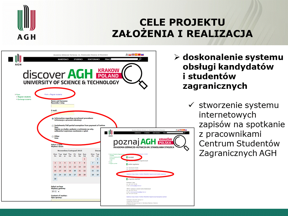 doskonalenie systemu obsługi kandydatów i studentów zagranicznych stworzenie systemu