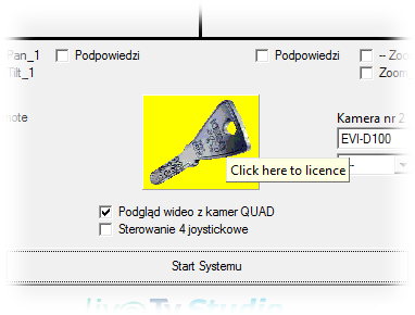 3.3.3. Dobieranie numeru portu COM do kamer Użytkownik powinien najpierw sprawdzić prawidłowość doboru portów COM do kamer. W tym celu wystarczy zrobić krótką próbę ruchu dla kamery nr 1, np.