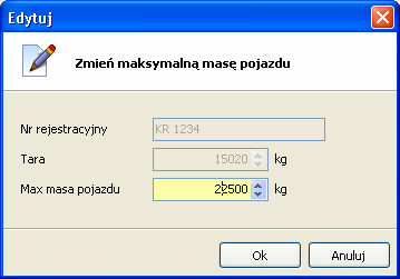 Wpisy spełniające wszystkie kryteria filtrowania są wyświetlane na liście waŝeń, poniŝej wyszukiwarki. Po ustawieniu kryteriów wyszukiwania naleŝy nacisnąć przycisk Szukaj waŝenia. 5.1.