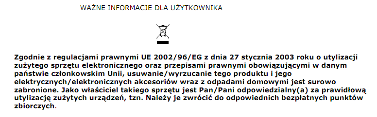 Nadajnik Moc maksymalna Modulacja Zniekształcenie intermodalne maksymalne