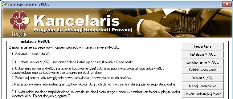 Instalacja serwera MySQL (11) W kolejnym kroku należy nadać użytkownikowi założonemu przy pierwszym