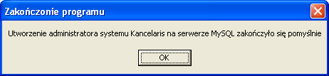 Kancelaris i kolejnych użytkowników systemu kliknij polecenie [Nadaj uprawnienia] potwierdź [OK]