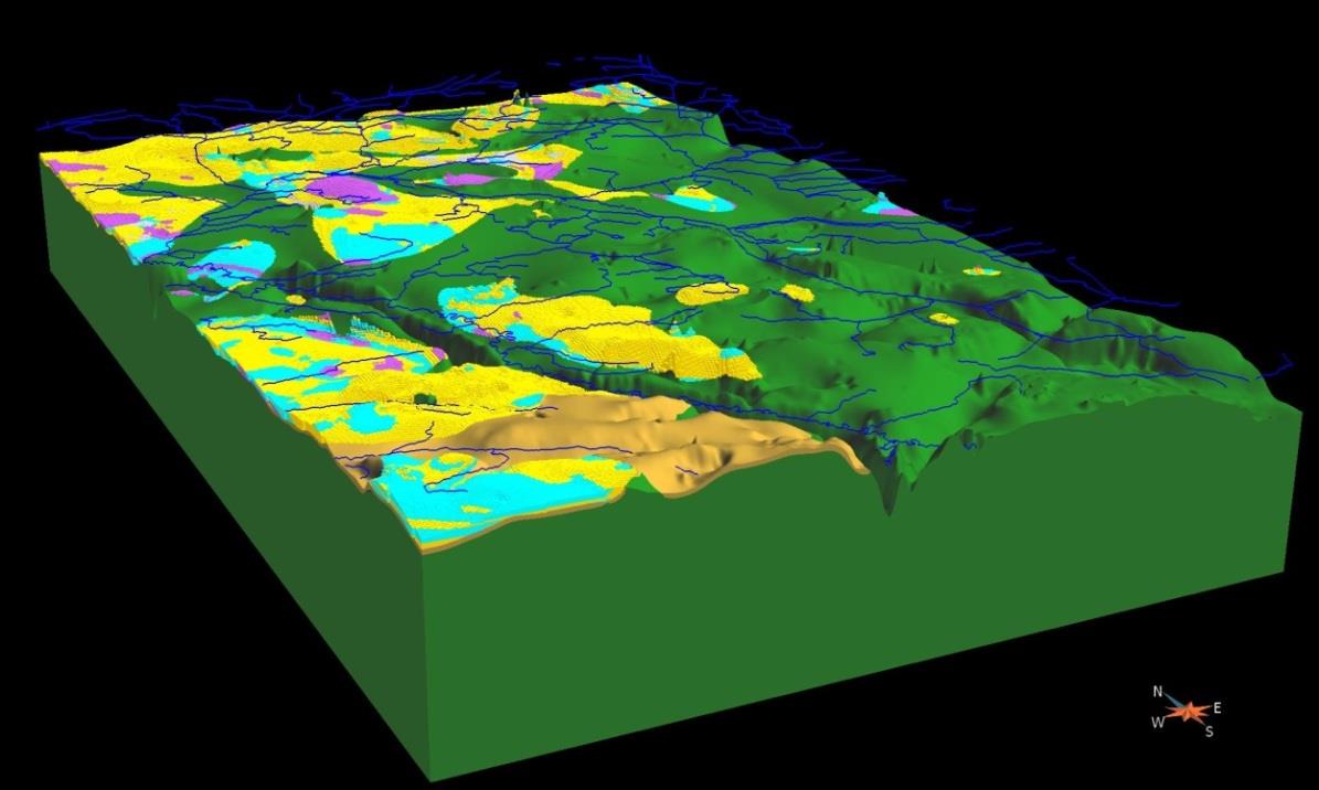 PŁYTKIE STRUKTURY GEOLOGICZNE (3/3) Diagramy wskaźników facji bursztynonośnych Północ POSZUKIWANIE ZŁÓŻ :