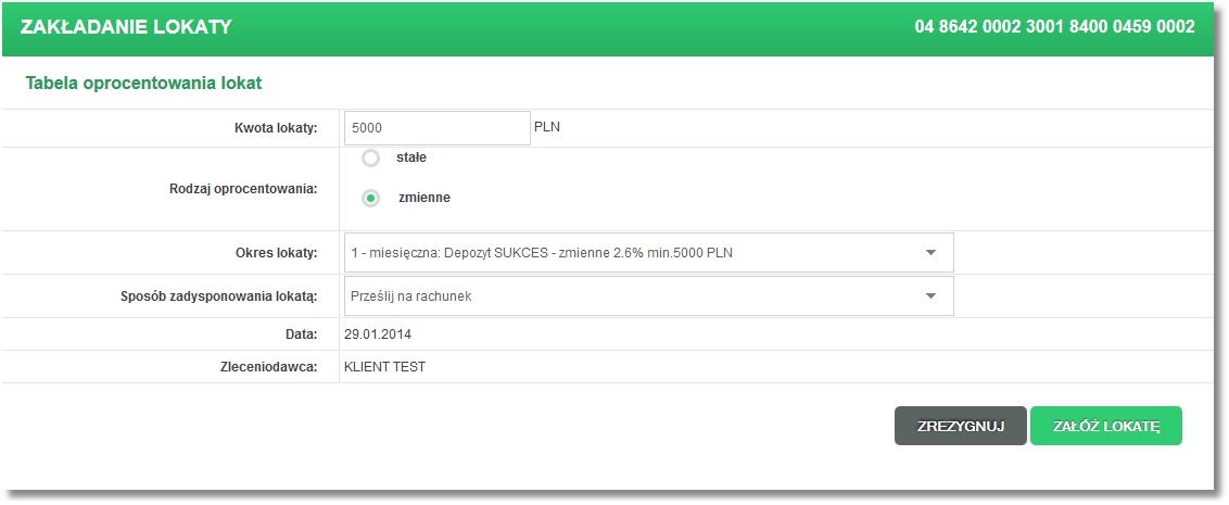 Tytułem tytuł operacji Dla każdego przelewu pole Data przelewu stanowi link do formatki