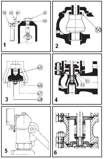 UWAGA W zależności od wymagań: 1. Wykonanie ze śrubą blokującą (ułatwia hydrostatyczną próbę ciśnieniową zabezpieczanego zbiornika). 2.