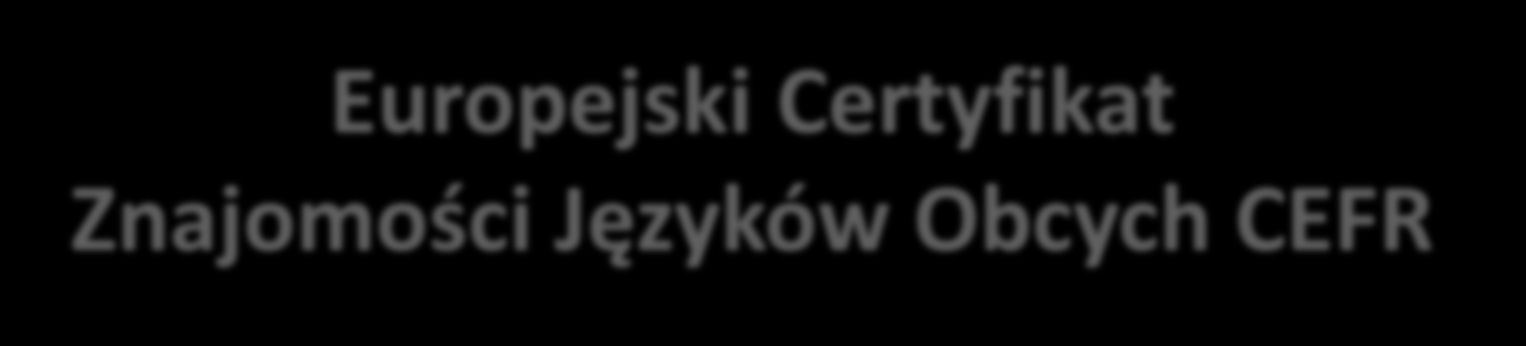 EAQUALS CEFR Certificate of Achievement Europejski Certyfikat Znajomości Języków Obcych CEFR dyplom określający stopień