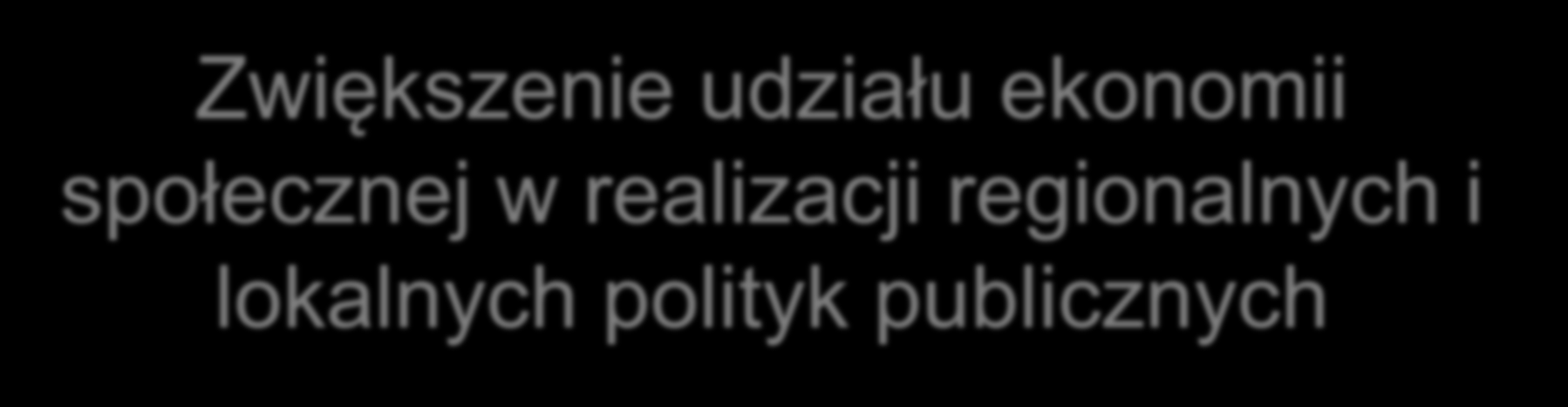 Kujawsko-Pomorski Program na rzecz Ekonomii Społecznej Zwiększenie udziału