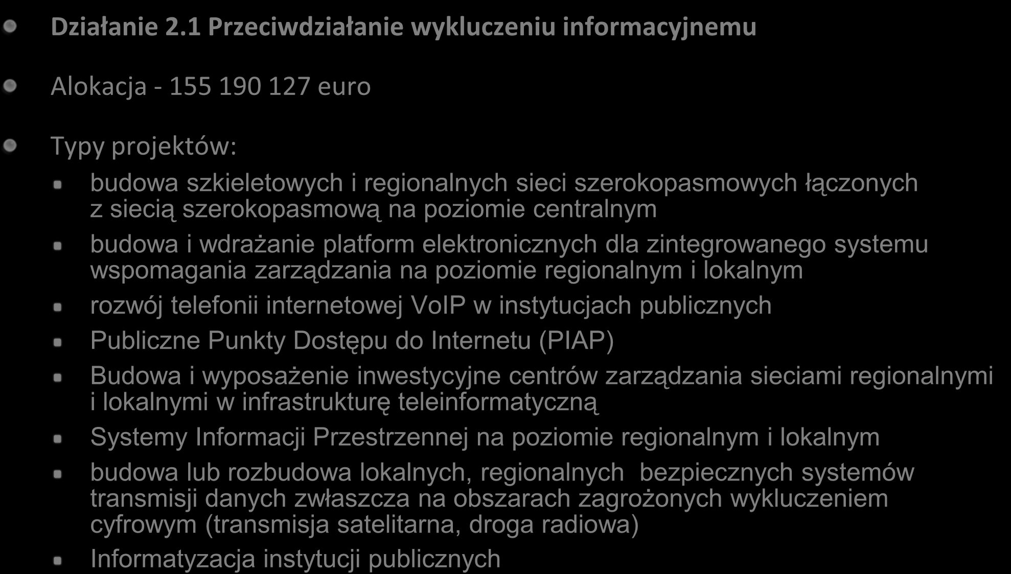 Regionalny Program Operacyjny Województwa Mazowieckiego Działanie 2.