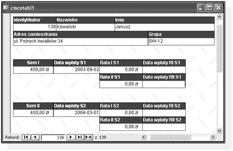 str. 12 Dobra rada! W jednej bazie danych można utworzyć wiele formularzy. Każdy formularz może odnosić się do dowolnej tabeli i zawierać różne zestawy pól.