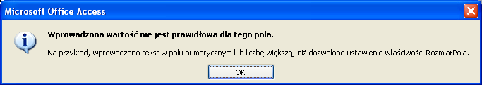 Problem rozwiązany Blokada klawiatury, uniemożliwiająca wprowadzenie więcej niż 13 znaków dla pola NIPOdbiorcy (pole typu Text o rozmiarze 13): Blokada klawiatury Wprowadzenie liczy