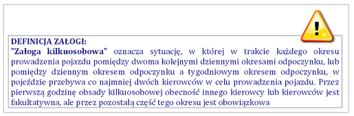 PRACA W ZAŁODZE Realizacja przewozu drogowego może nastąpić z wykorzystaniem jednego kierowcy, bądź załogi najczęściej dwuosobowej.