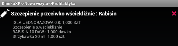 Po dodaniu profilaktyki znajdziemy się w liście profilaktyk, gdzie można dodać kolejną profilaktykę maksymalnie 4.