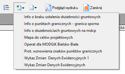 Następuje rozwinięcie listy z opcjami: - Dodaj Szablon - Edytuj Szablon - Usuń Szablon Jeśli tworzymy szablon po raz pierwszy, to po wybraniu Dodaj Szablon otworzy się okno edytora szablonu w którym