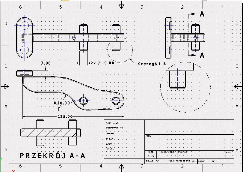 ZW3D Dokumentacja 2D Dokumentacja ZW3D znacznie upraszcza proces tworzenia rysunków i szczegółów w produkcji.