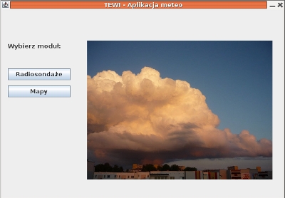 1. Aplikacja Meteo Aplikacja w formie apletu jest złożona z dwóch modułów.