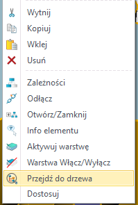 Menadżer historii Nowy formularz warunkowego wygaszenia operacji Przearanżowane menu pod PPM Funkcja szukania Powiększenie danej operacji w oknie