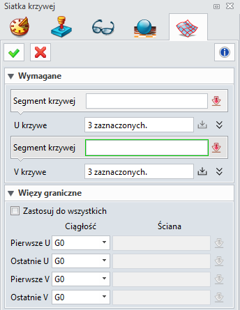 Siatka krzywej Nowe możliwości i nowy formularz Nowy sposób zaznaczania profili złożonych z kilku krzywych, bez używania Listy krzywych Wykrywanie