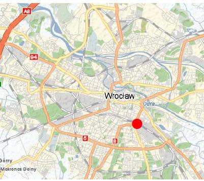 Lokalizacja i dostępność komunikacyjna: Nieruchomość zlokalizowana jest w okolicy centrum miasta w bliskim sąsiedztwie terenów kolejowych, około 1,6 km od rynku we Wrocławiu oraz ok.