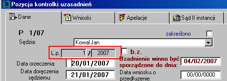 Zmiany w programie Wydział Pracy i Ubezpieczeń I instancja (w razie niejasności proszę o kontakt rogalewski@currenda.pl ) do końca Marca 2007 r. 1.