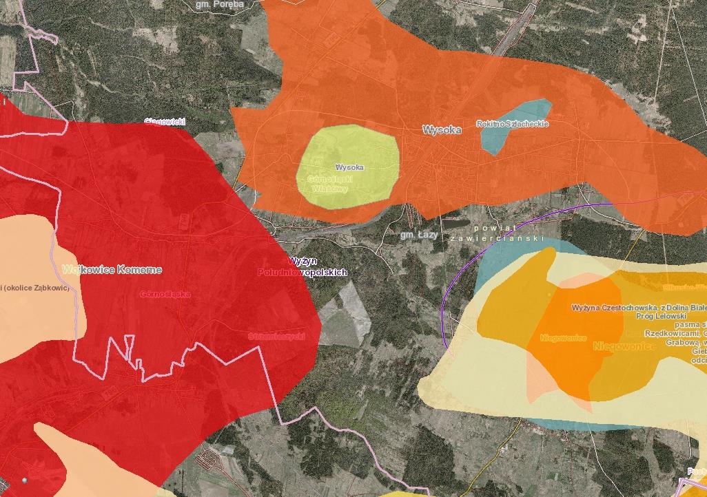 Moduł Przyroda Dane z Centrum Dziedzictwa Przyrody Górnego Śląska: Roślinność potencjalna Waloryzacja geomorfologiczna województwa śląskiego Waloryzacja geologiczna województwa śląskiego