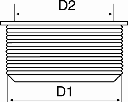 pierścieniem zaciskowym) 310 69 89 Dim D 100/105-120mm ( z pierścieniem zaciskowym) Redukcje kanalizacyjne - COMBI 310 62 27 Dim D1-50mm, D2-40 / 32mm 310 63 60 Dim D1-75 / 70mm, D2-50 / 40mm 310 62