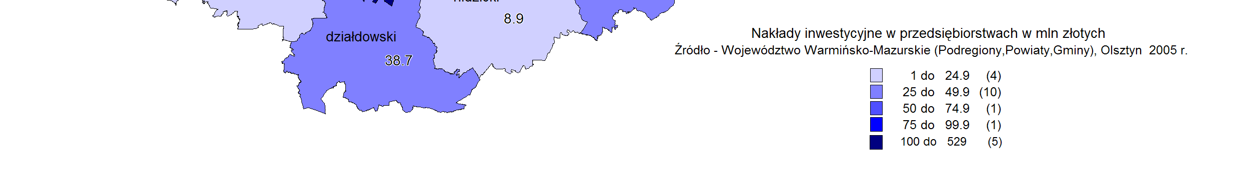 Poziom inwestycji w przedsiębiorstwach jest jednym z waŝnych czynników zarówno wzrostu ich konkurencyjności, jak i rozwoju całego obszaru.