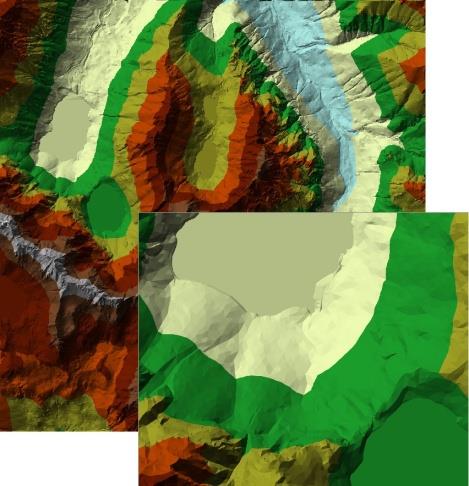 Numeryczny model terenu (21) Formaty wymiany danych (3) ESRI TIN Pliki w formacie zgodnym ze standardem firmy ESRI, zawierające rozproszone punkty wysokościowe tworzące nieregularną siatkę trójkątów