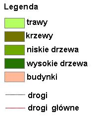 Wykorzystanie danych fotogrametrycznych do inwentaryzacji zieleni na terenach zurbanizowanych Tabela 4 zawiera zbiorcze dane statystyczne wyliczone podczas klasyfikacji roślinności.