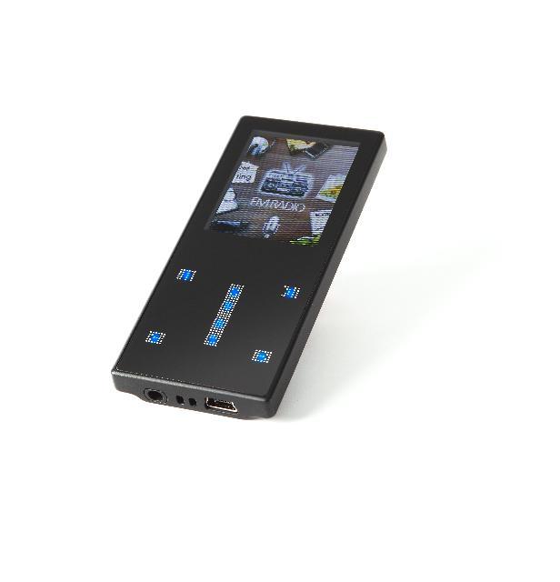 Odtwarzacz plików audio/wideo firmy VEDIA model Muzzio Trance posiada oryginalny, wygodny sposób obsługi za pomocą dotykowego panelu z przyciskami podświetlanymi diodami.