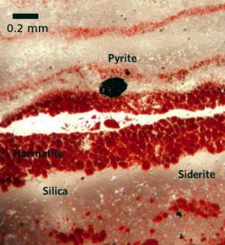 TLEN w atmosferze Marble Bar Chert, Australia 3,46 mld lat bez tlenu otoczaki powstawać mogły z minerałów nieodpornych