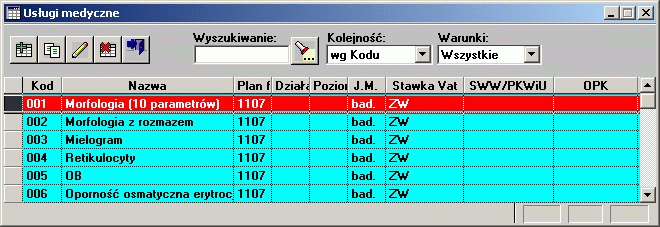 Słowniki Aby dodać do schematu nowy człon należy za pomocą listy wybrać odpowiadającą nam sekcję a następnie przycisnąć przycisk. Aby dodać separator należy dopisać go w polu schematu.