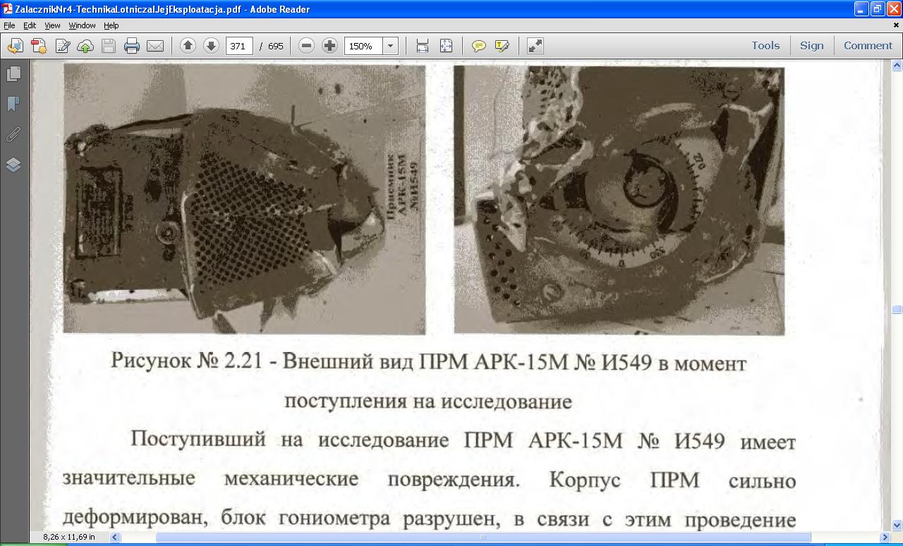 udało się ustalić tylko tyle, że położenia elementów stykowych (sektora I i II) odpowiadają 630 khz oraz 306,5 khz, natomiast określenie położenia wskazówek ( ) nie jest możliwe z uwagi na dużą