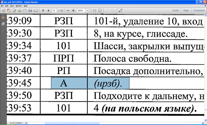 choć w pdf-ie ukv zawierającym spis komunikatów radiowych (m.in.