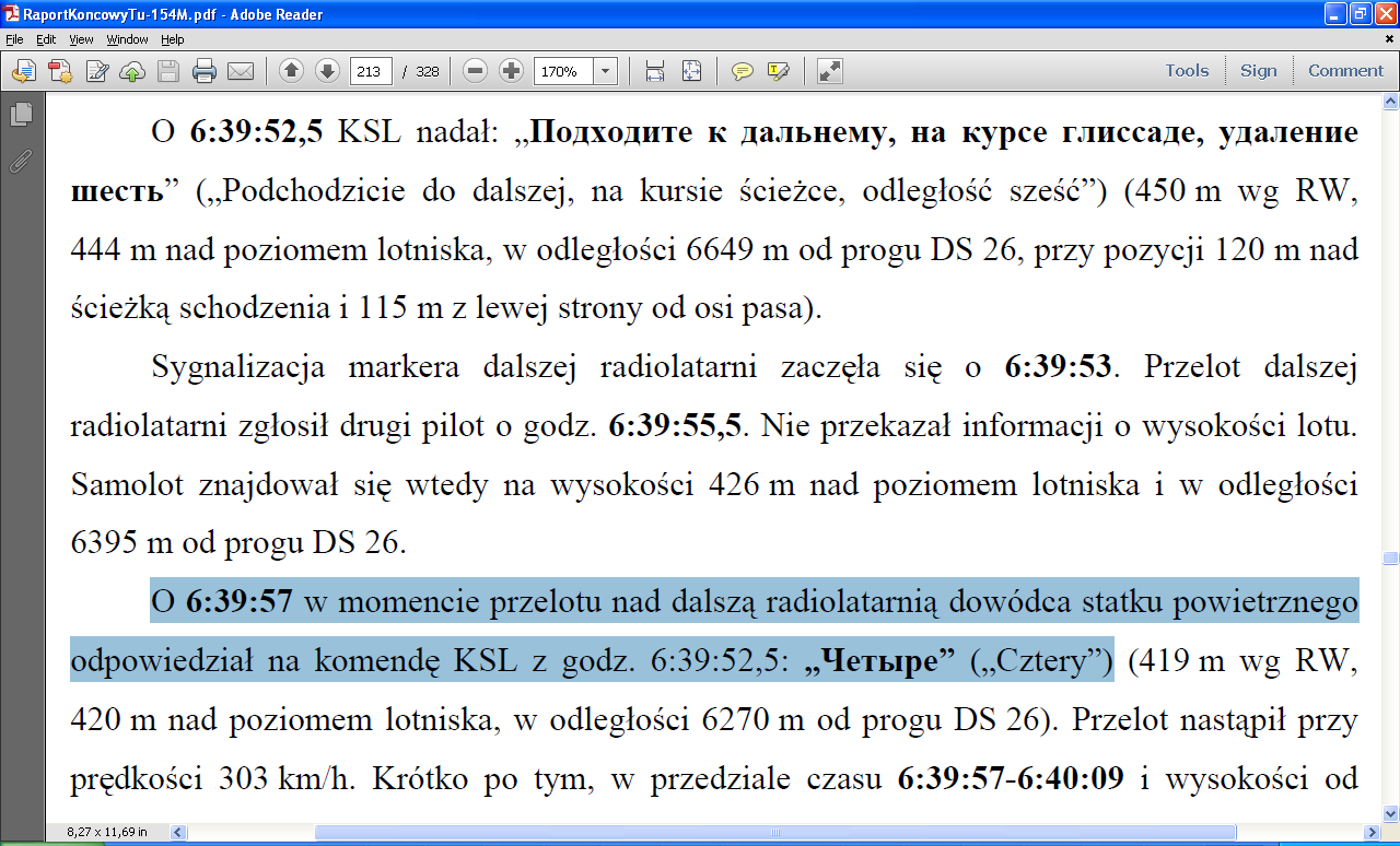 związku z tym darowałby sobie potwierdzanie wysokością słyszanych od kontrolera komunikatów dotyczących odległości.