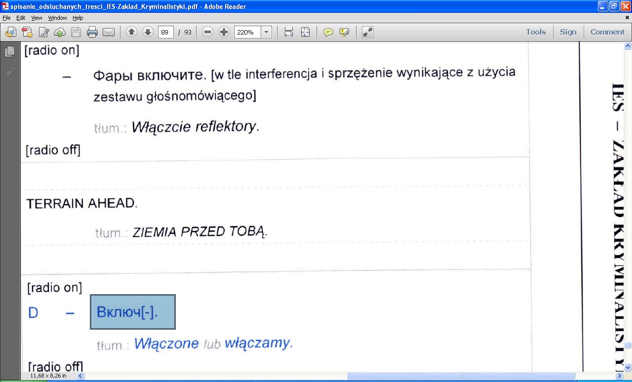 Tak to bowiem bywa z zapisami CVR na przestrzeni lat od 10-04, że albo coś jest odczytane, albo nie choć