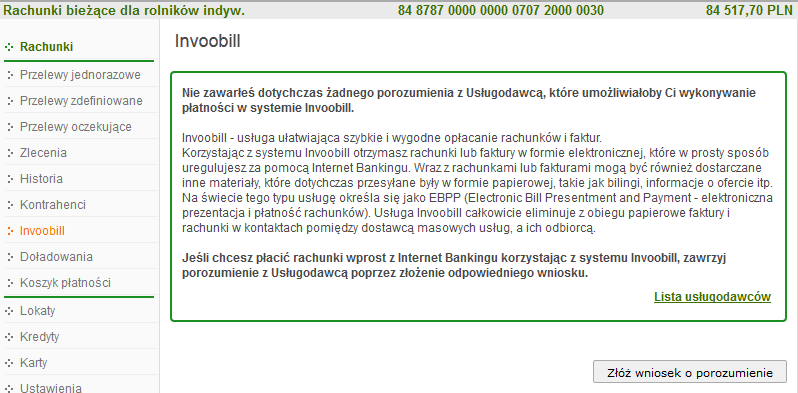 Program automatycznie wypełni pola Numer rachunku i Dane odbiorcy, jeśli odbiorca przelewu zostanie wskazany z listy zarejestrowanych kontrahentów, Kontrahenta wybierz, klikając na ikonkę w obszarze