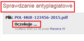 Uwaga! Streszczenie oraz słowa kluczowe pracy będą widoczne w publicznie, w katalogu prac, dostępnym dla każdego użytkownika APD, dlatego ważne jest żeby zwrócić szczególną uwagę na ich treść.