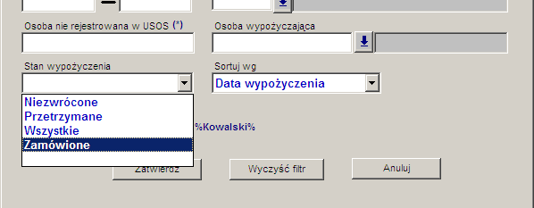 Data wypoż. od-do Jednostka wypoż.