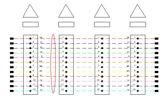 Wstawienie symbolu spliterów o 1:2 1:64 o istniejących, projektowanych, likwidowanych i rezerwy 3.11.