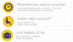 limit bagażu, luksusowe poczekalnie oraz pierwszeństwa w wejściu do samolotu.