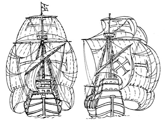 49 Rys.2.10. Statki Vasco da Gamy Źródło: [16] Trasa wyprawy (rys.2.11) prowadziła znanymi już wodami wzdłuż zachodnich brzegów Afryki aż do przylądka Dobrej Nadziei.