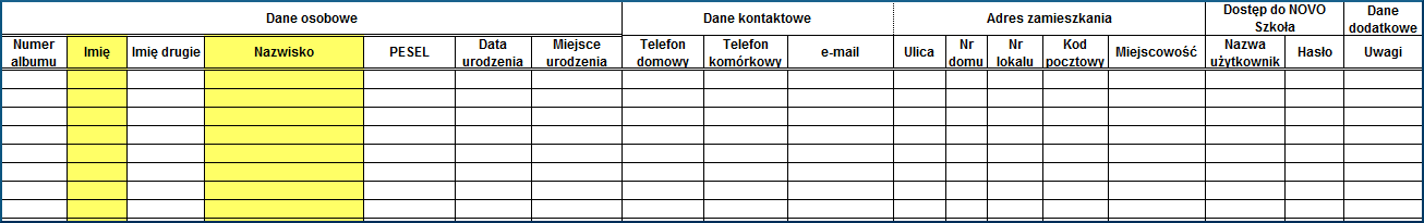 opiekuna i w oknie Modyfikacja informacji o opiekunie kliknij na zakładkę Adres korespondencyjny i wypełnij pola (rys. 3.