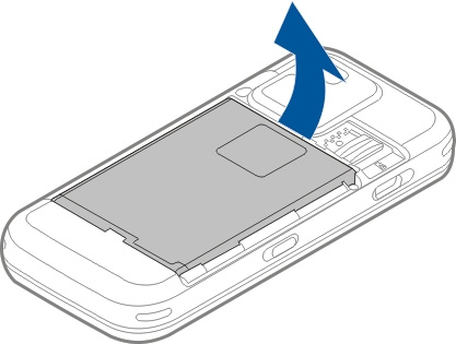 Klawisze i części (boki) 1 Klawisz wyłącznika 2 Złącze Nokia AV (3,5 mm) Wkładanie karty SIM i baterii Postępuj zgodnie z instrukcjami, aby nie uszkodzić obudowy. Bezpieczne wyjmowanie baterii.