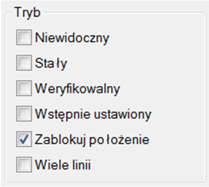 Rys. 9. Okno definicji atrybutu Właściwe zdefiniowanie atrybutów bloków pozwala na efektywne zmiany ich wartości w przypadku edycji wykorzystanych w projekcie bloków z atrybutami.