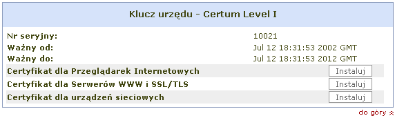 1. Wstęp W niniejszej instrukcji znajdą Państwo informację dotyczące instalacji oraz możliwych zastosowań certyfikatów niekwalifikowanych zaufanych w oprogramowaniu Mozilla Firefox 